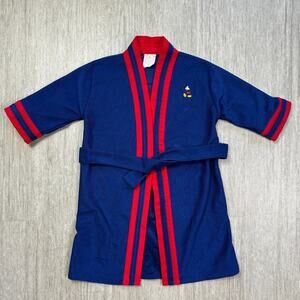 Vintage Kids Blue and Red Button Down Shirt